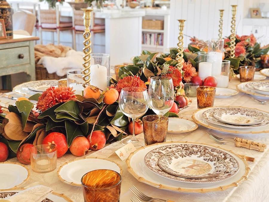 Thanksgiving centerpieces created by Dragonfly Floral 