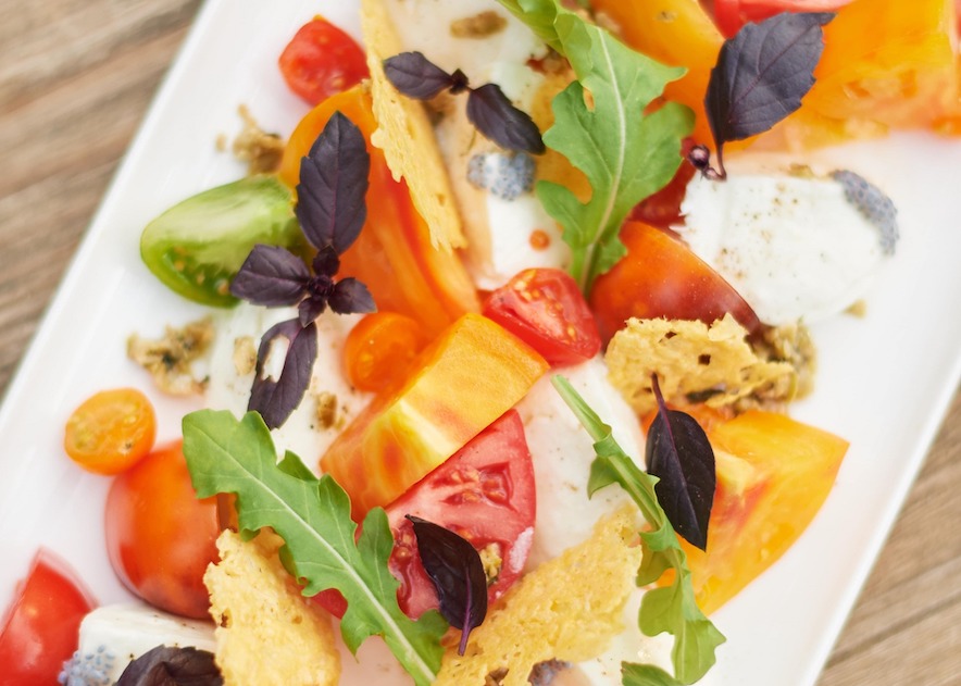 Many veggies on the Farmstand menu are harvested from co-owner Joe Bartolomei's garden