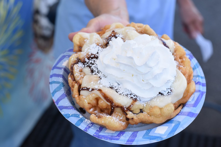 Funnel cake at the Sonoma County Fair