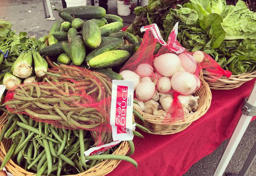 Late autumn seasonal produce at the Sebastopol Farm Market 