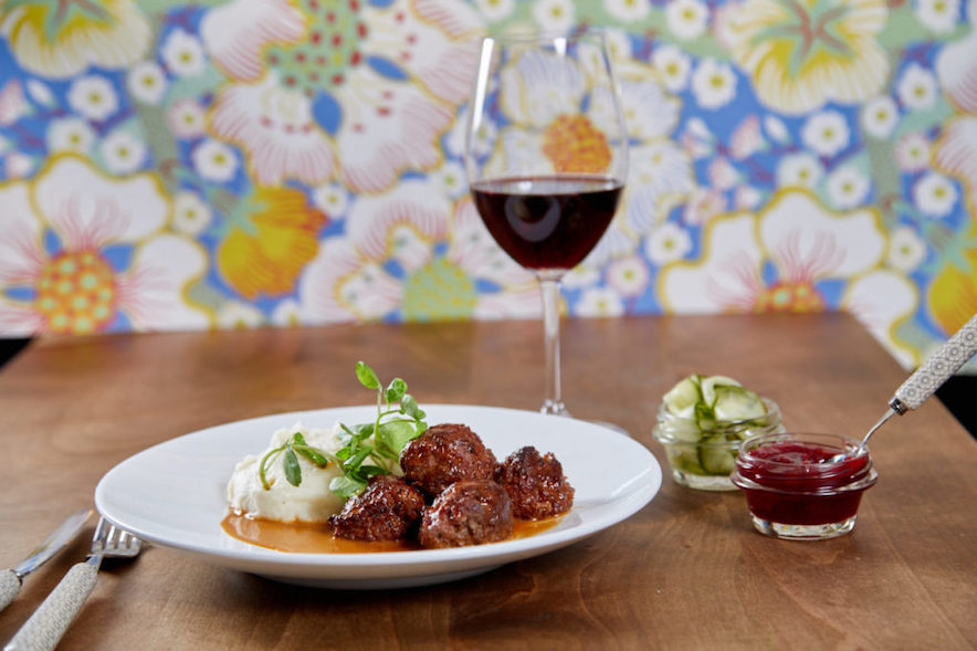 Meatballs with lingonberry jam at Stockhome in Petaluma—Photo by New Rev Media