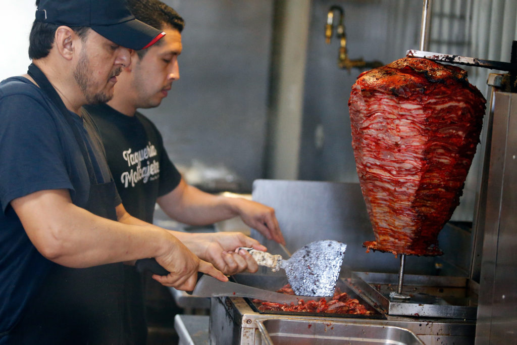 Tacos Al Pastor at Taqueria Molcajetes in Santa Rosa—Photo by Alvin Jornada