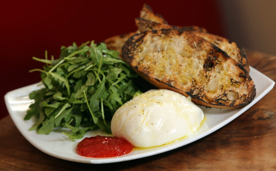 Burrata at Campo Fina in Healdsburg—Photo by Crista Jeremiason