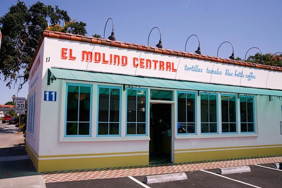 Exterior of El Molino Central in Sonoma 