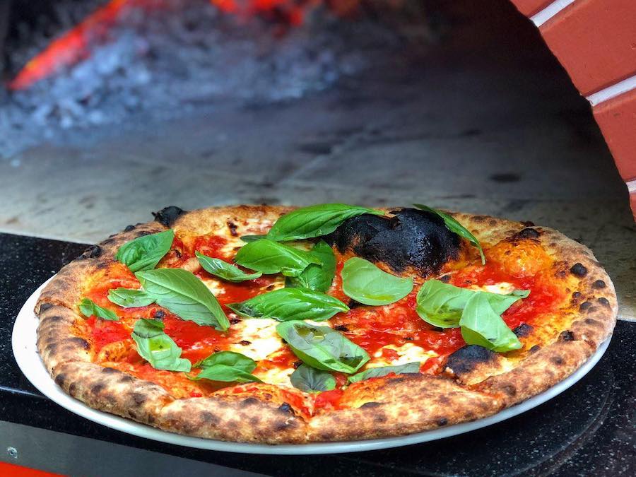 Oven baked Margherita pizza from Glen Ellen Star 