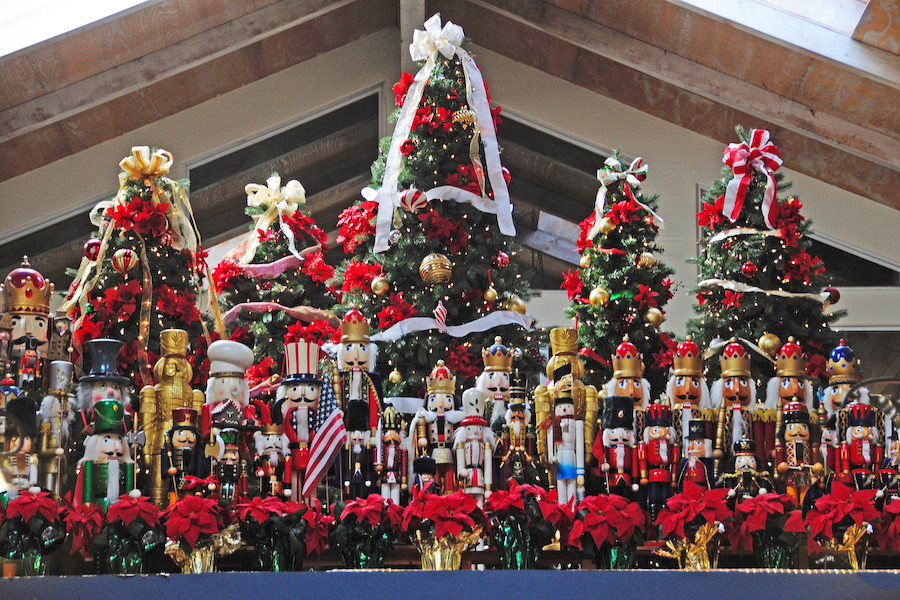 Christmas nutcrackers collection at Costeaux French Bakery in Healdsburg