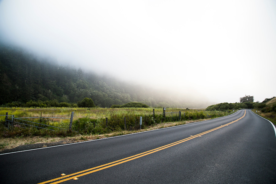 Mid-week in Sonoma County, you'll be king or queen of the road