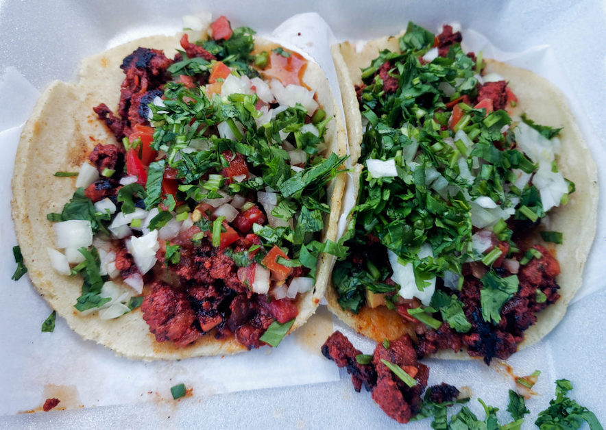 Al pastor street tacos from Taqueria Las Palmas—Photo by Heather Irwin