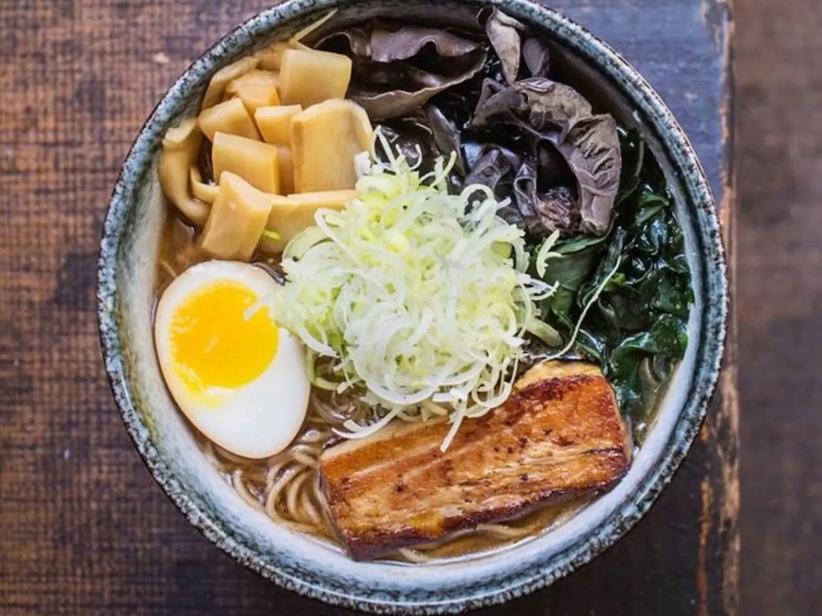 Bowl of ramen at Ramen Gaijin in Sebastopol