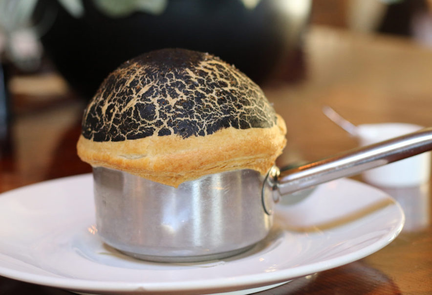 Scallop En Croute at Valette in Healdsburg—Photo by Heather Irwin