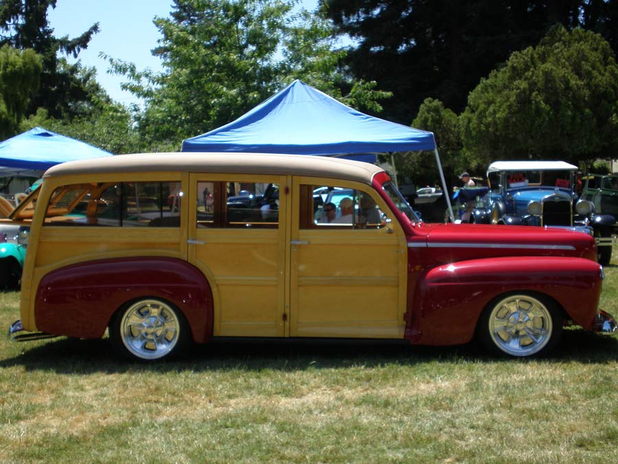 A classic car on display in Sonoma County