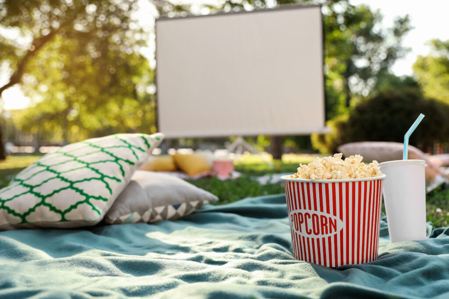 Watching a movie outdoors in the summer (Shutterstock)