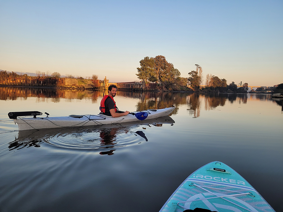 Paddling on the Petaluma River