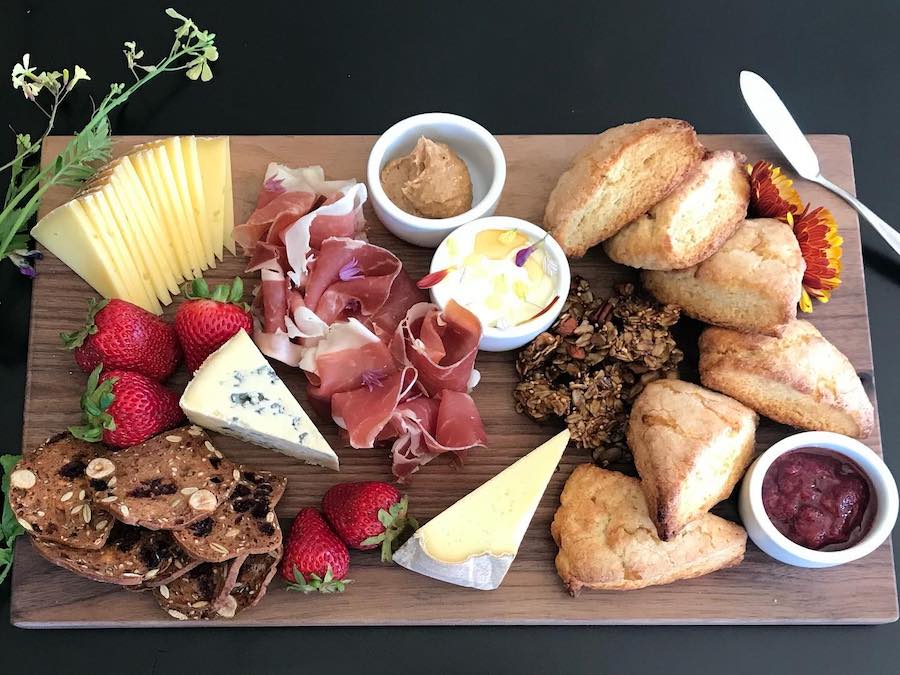 Cheese board at Valley Ford Cheese & Creamery 