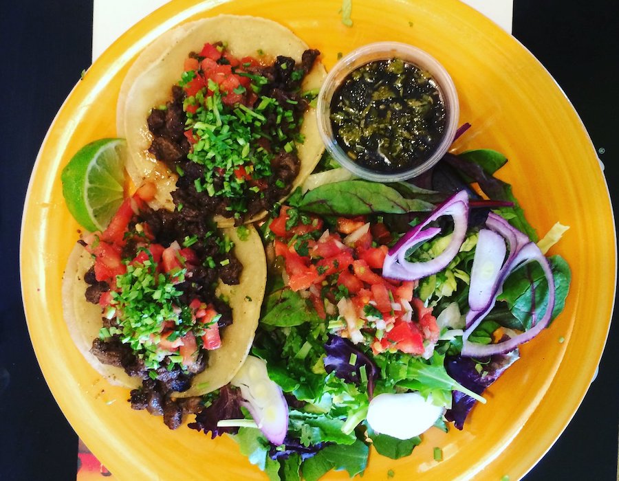 Vegan cuisine from Viva Mexicana in Sebastopol, California 