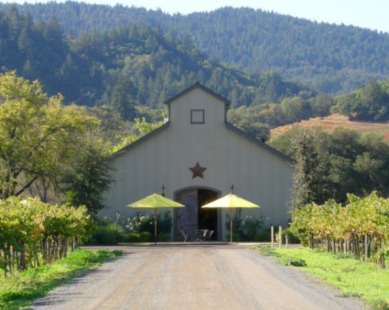 Barn tasting room at Amista Vineyards in Healdsburg