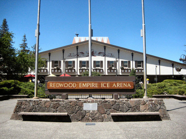 Snoopy's ice rink in Santa Rosa