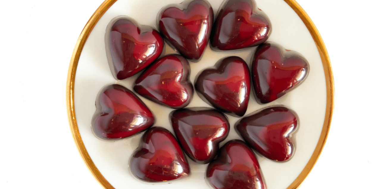 Chocolate hearts from Sonoma Chocolatier