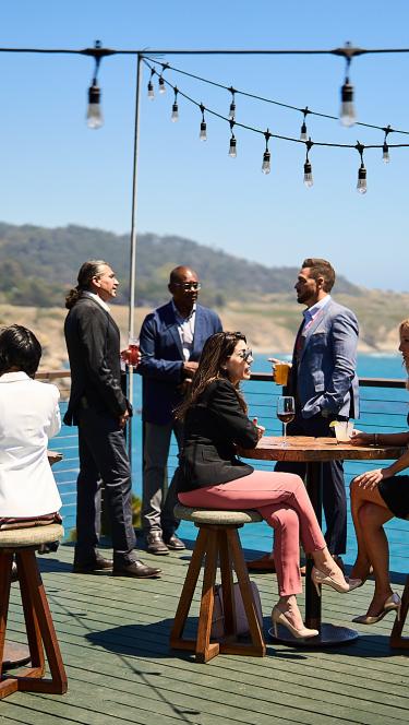 group of people enjoying the sonoma county coast