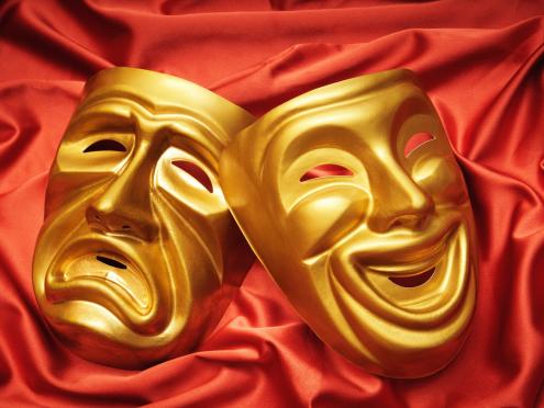 theater masks for drama and comedy 