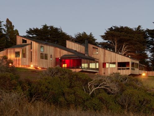 Exterior of the Sea Ranch Lodge in Jenner, California 