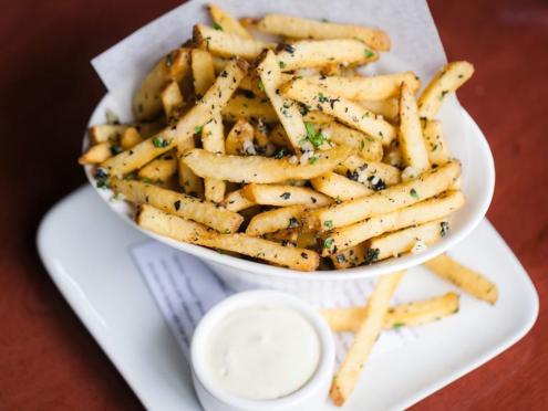 Truffle fries from Willi's Wine Bar in Santa Rosa—Photo by Heather Irwin